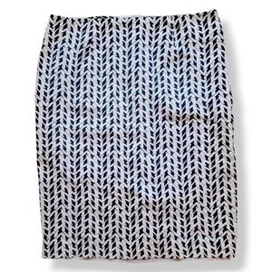 CLEO - Classy Classic Business Office Wear Black & White Pencil Skirt Size 10